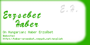 erzsebet haber business card